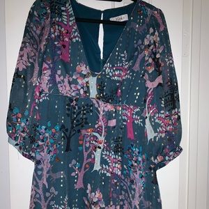 Tibi colorful print dress
